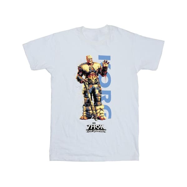 Marvel Thor Love And Thunder Korg Wave T-shirt i bomull för flickor