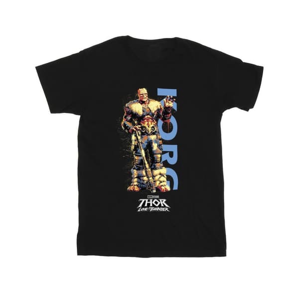 Marvel Thor Love And Thunder Korg Wave T-shirt i bomull för flickor