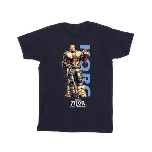 Marvel Thor Love And Thunder Korg Wave T-shirt i bomull för flickor