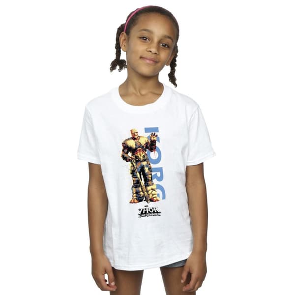 Marvel Thor Love And Thunder Korg Wave T-shirt i bomull för flickor