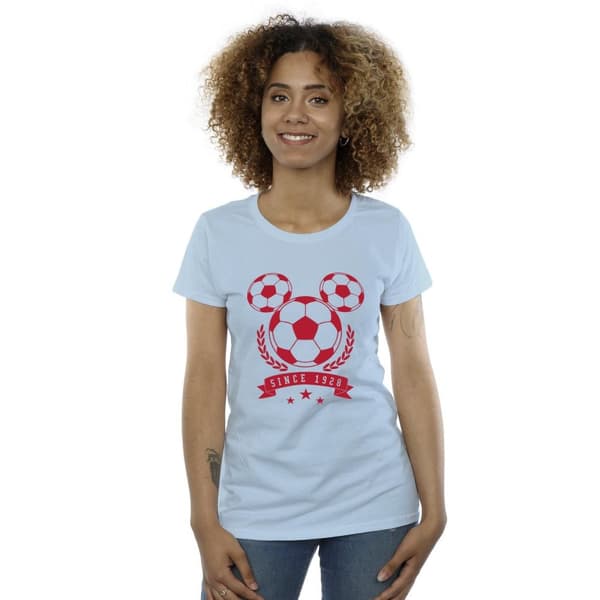 Disney Dam/Tjej - Mickey Football Head - T-shirt i bomull