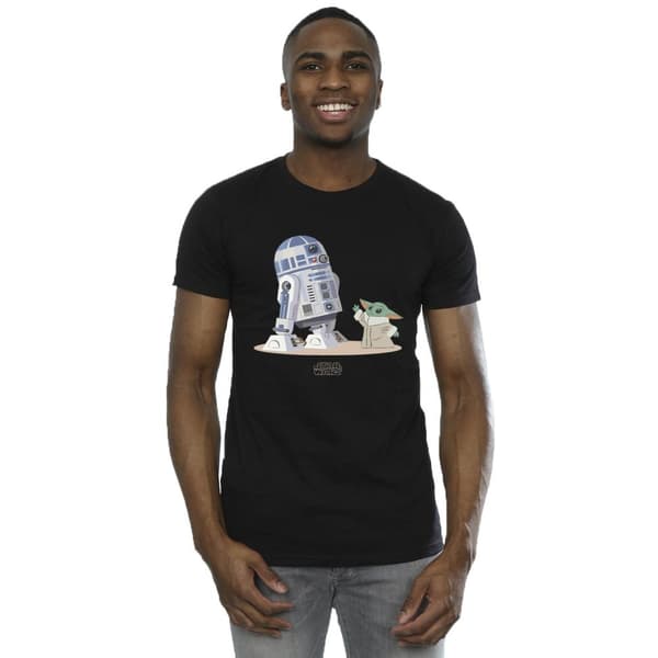Star Wars Mens The Mandalorian R2D2 And Grogu T-Shirt