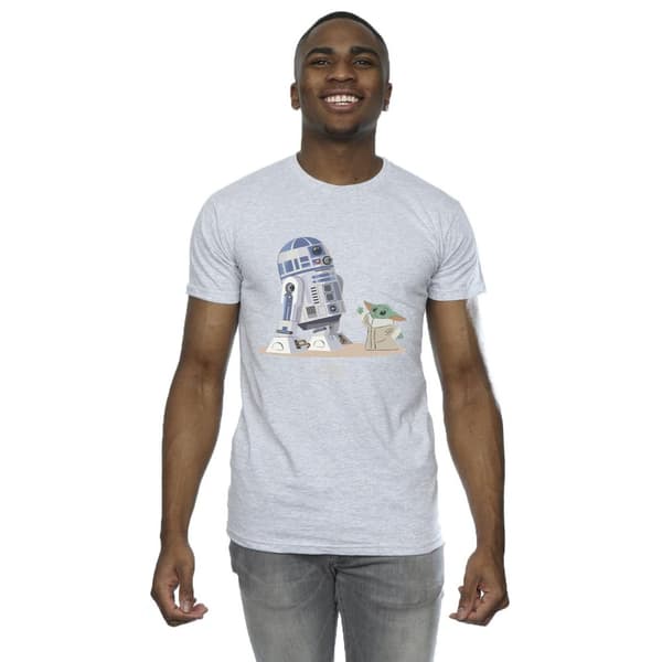 Star Wars Mens The Mandalorian R2D2 And Grogu T-Shirt