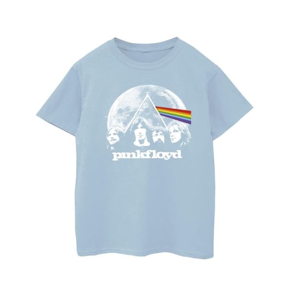Pink Floyd Moon Prism blå bomulls-T-shirt för flickor