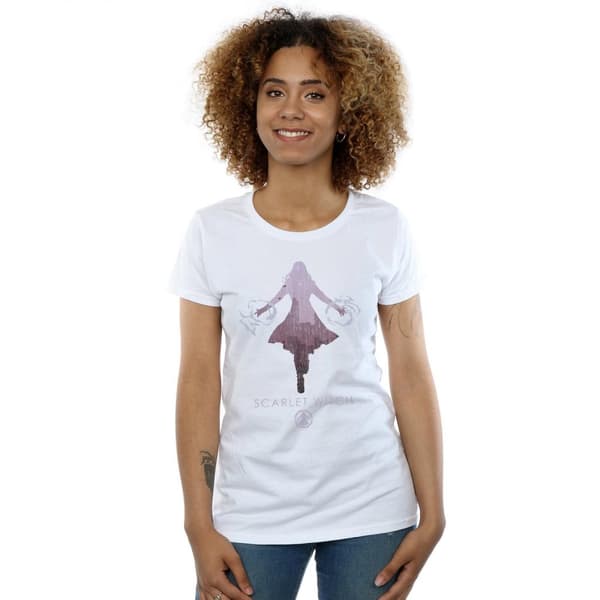 Marvel Dam/kvinnor - Scarlet Witch Silhouette T-shirt i bomull
