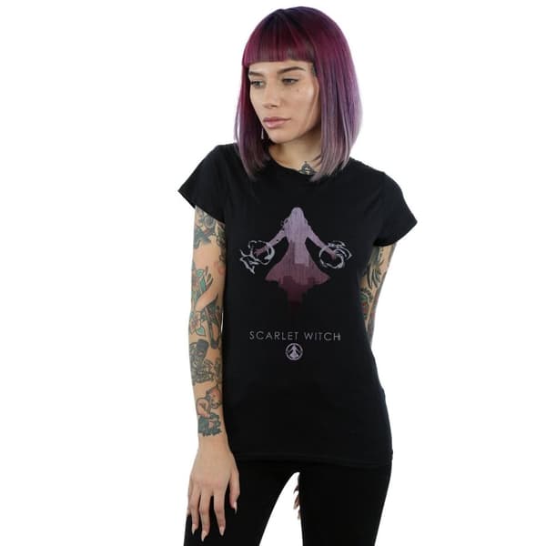 Marvel Dam/kvinnor - Scarlet Witch Silhouette T-shirt i bomull