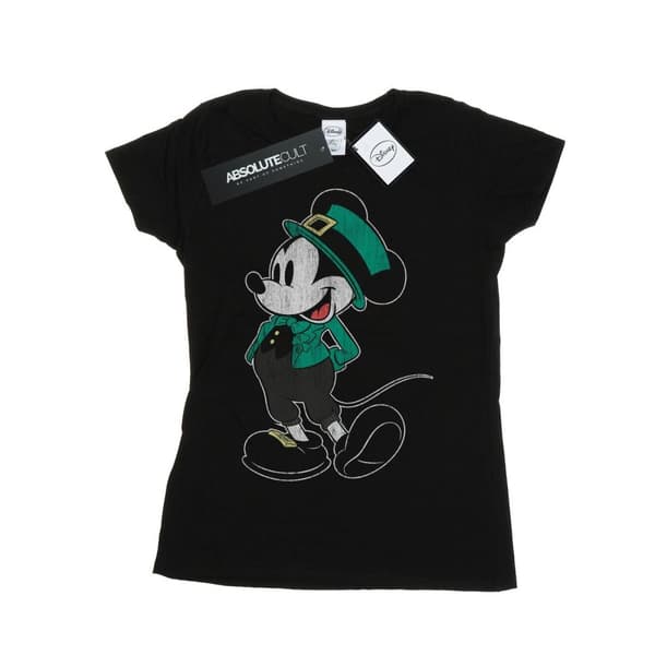 Disney Womens/Ladies Mickey Mouse St Patrick Costume Cotton T-Shirt