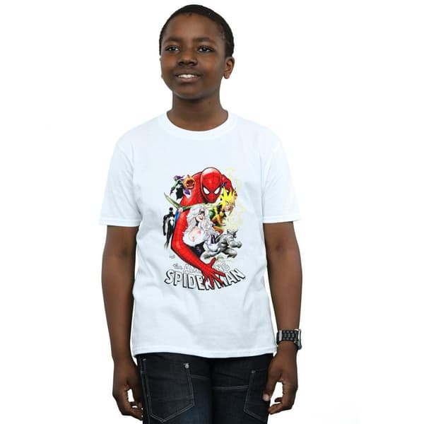 Marvel Boys Spider-Man Villains Cover T-Shirt