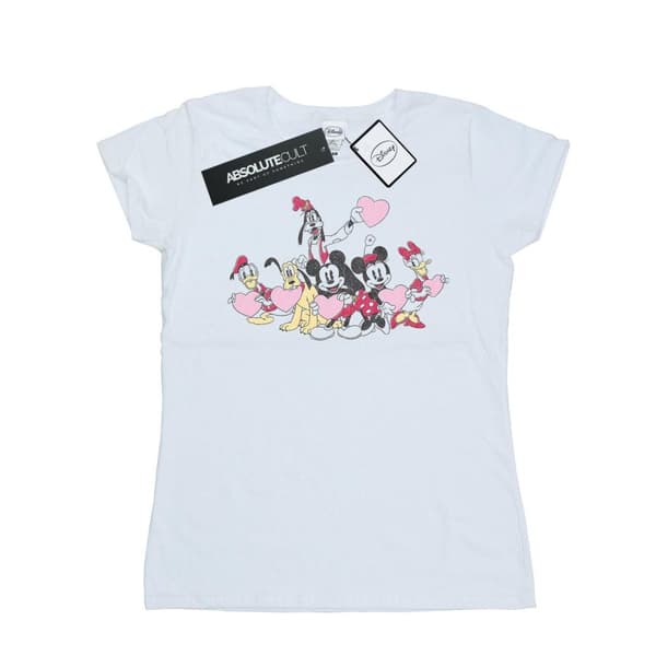 Disney Dam/Tjej Musse Pigg Love Friends T-shirt i bomull