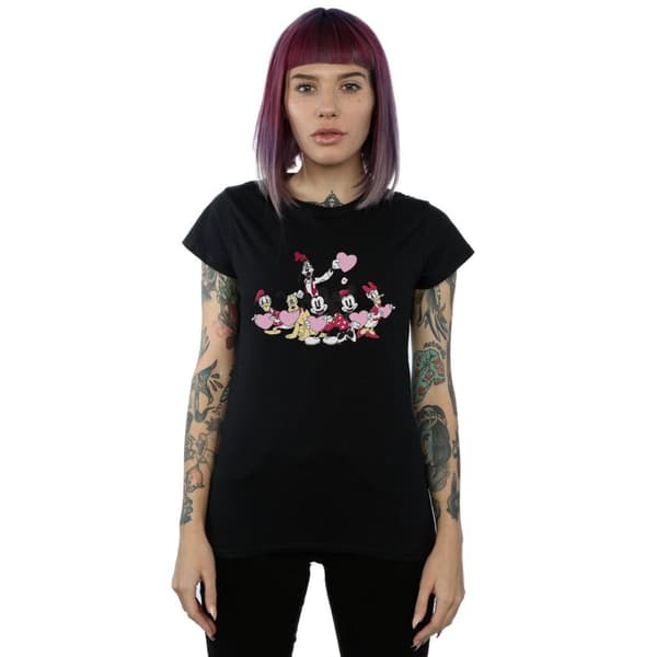 Disney Dam/Tjej Musse Pigg Love Friends T-shirt i bomull