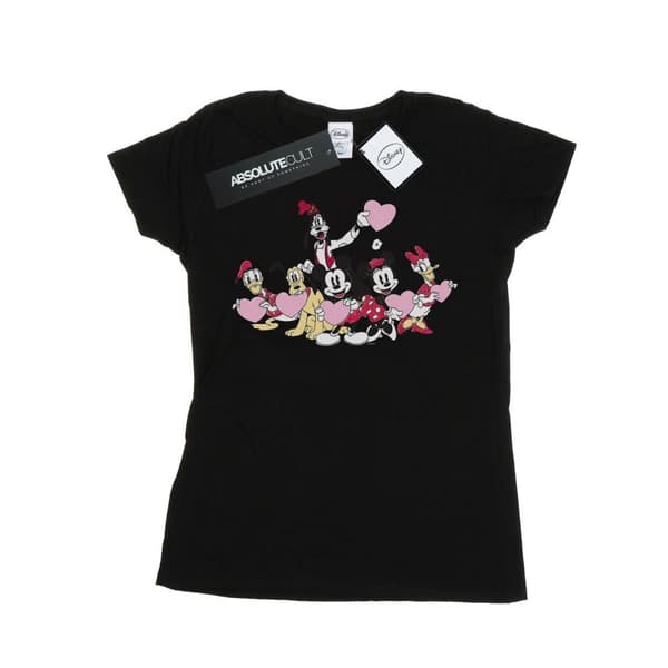 Disney Dam/Tjej Musse Pigg Love Friends T-shirt i bomull