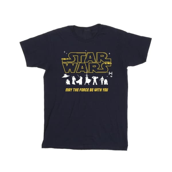 Star Wars Pojkar - Silhouettes Force T-shirt Navy Blue 3-4 Years