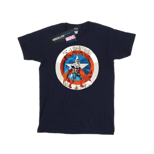 Marvel Captain America Sam Wilson Shield bomulls-T-shirt för flickor