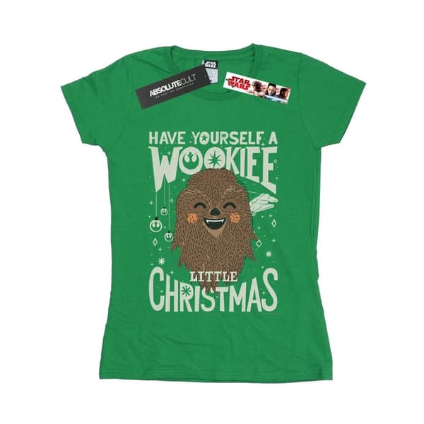 Star Wars Dam/dam Wookiee Little Christmas - T-shirt i bomull