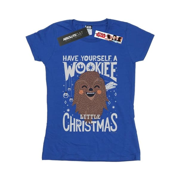 Star Wars Dam/dam Wookiee Little Christmas - T-shirt i bomull