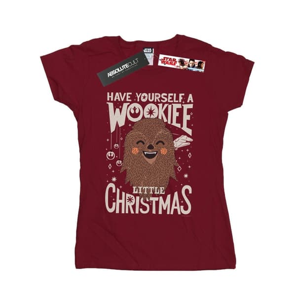 Star Wars Dam/dam Wookiee Little Christmas - T-shirt i bomull