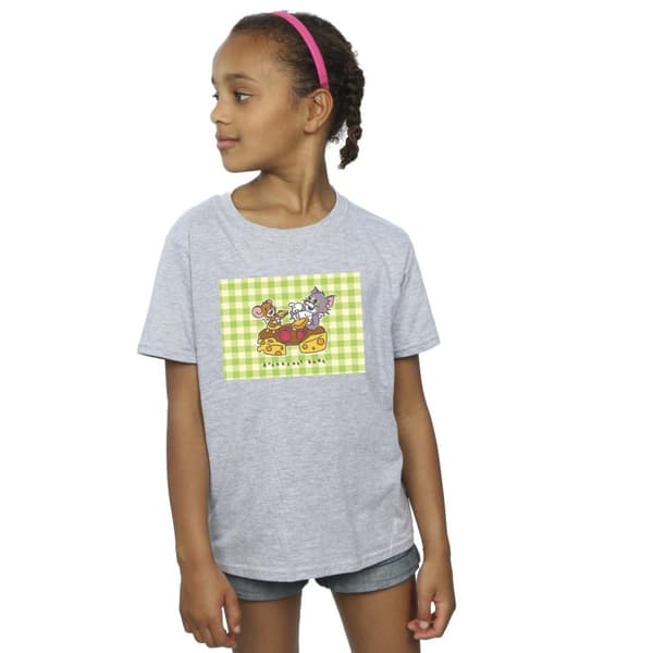 Tom And Jerry T-shirt i bomull med frukostknoppar för flickor