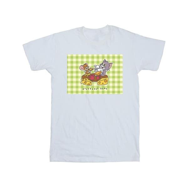 Tom And Jerry Girls Breakfast Buds Cotton T-Shirt