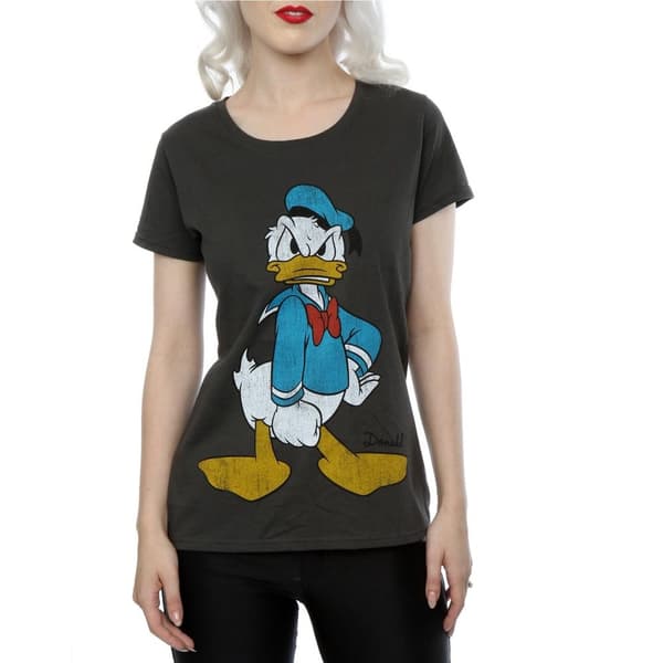 Disney Womens/Ladies Donald Duck Angry Cotton T-Shirt