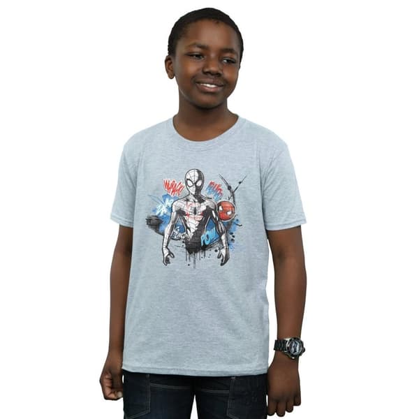 Marvel Pojkar Spider-Man Graffiti Pose T-shirt