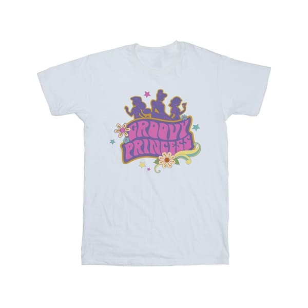 Disney Girls Princesses Groovy Princess Cotton T-Shirt