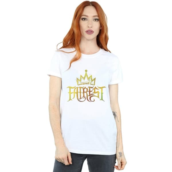 Disney Dam/Tjej The Descendants Fairest Gold Boyfriend T-shirt i bomull
