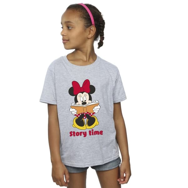 Disney Girls Minnie Mouse Story Time Cotton T-Shirt