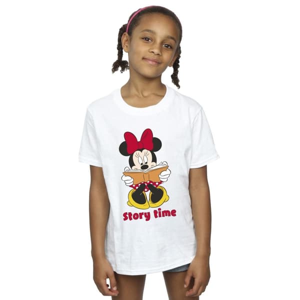 Disney Girls Minnie Mouse Story Time Cotton T-Shirt