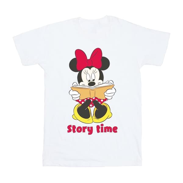 Disney Girls Minnie Mouse Story Time Cotton T-Shirt
