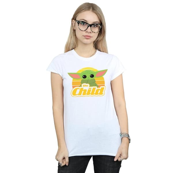 Star Wars Womens/Ladies The Mandalorian The Child Retro Cotton T-Shirt