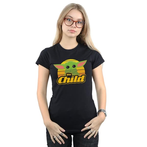 Star Wars Womens/Ladies The Mandalorian The Child Retro Cotton T-Shirt