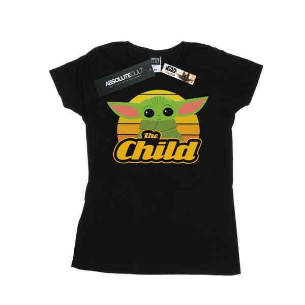 Star Wars Dam/Tjej The Mandalorian The Child Retro T-shirt i bomull