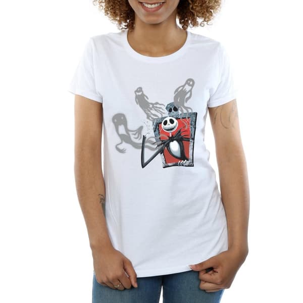 Disney Dam/Tjej - Nightmare Before Christmas - Ghosts Of Jack - Bomulls-T-shirt