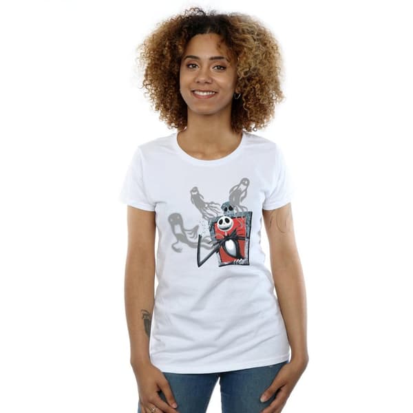 Disney Dam/Tjej - Nightmare Before Christmas - Ghosts Of Jack - Bomulls-T-shirt