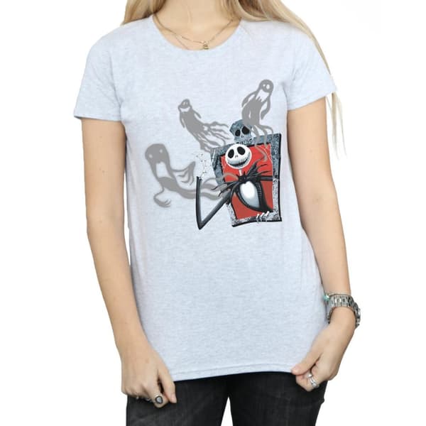 Disney Dam/Tjej - Nightmare Before Christmas - Ghosts Of Jack - Bomulls-T-shirt