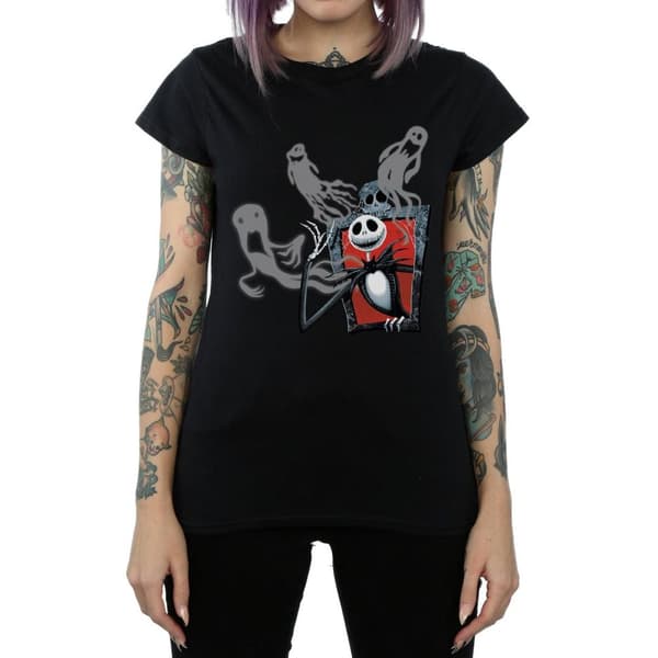 Disney Dam/Tjej - Nightmare Before Christmas - Ghosts Of Jack - Bomulls-T-shirt