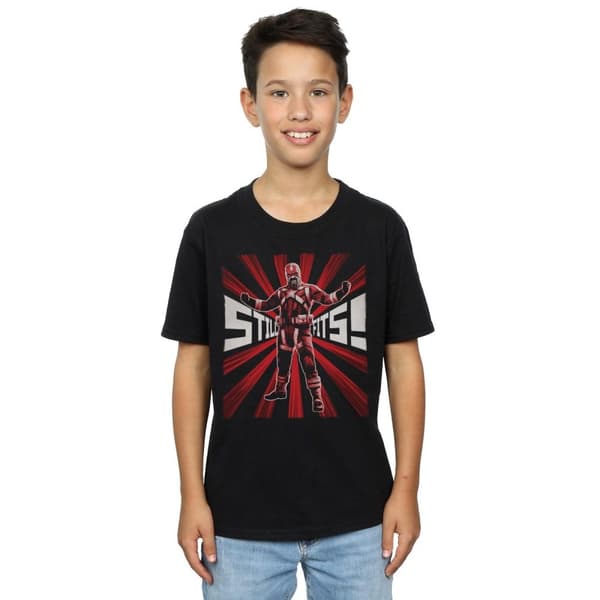 Marvel Boys Black Widow Movie Red Sparrow Fits T-Shirt