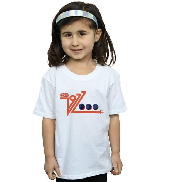 Star Wars Retro 1977 Dödsstjärnan T-shirt i bomull för flickor