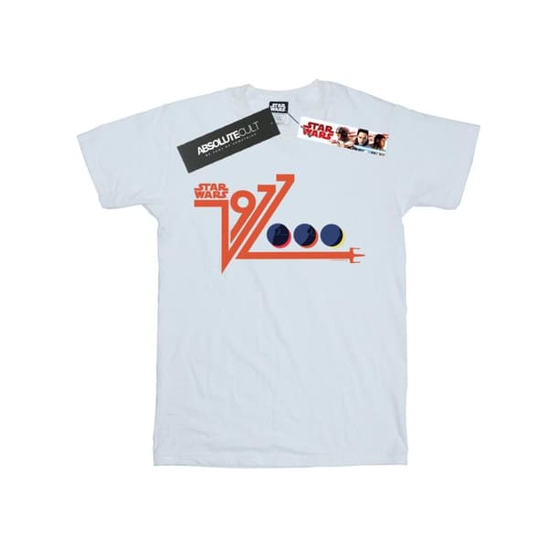 Star Wars Retro 1977 Dödsstjärnan T-shirt i bomull för flickor White 9-11 Years