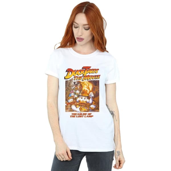 Disney Womens/Ladies Duck Tales The Movie Cotton Boyfriend T-Shirt