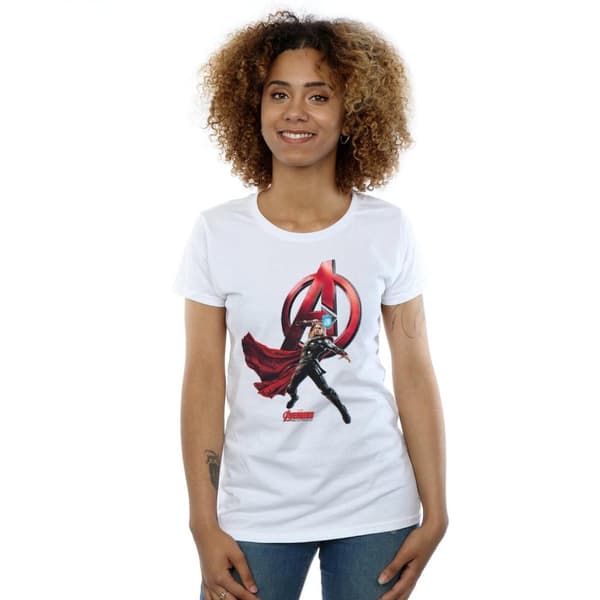 Marvel Womens/Ladies Thor Pose Cotton T-Shirt