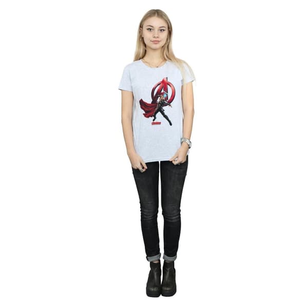 Marvel Womens/Ladies Thor Pose Cotton T-Shirt