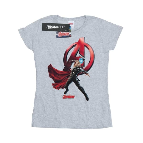 Marvel Womens/Ladies Thor Pose Cotton T-Shirt