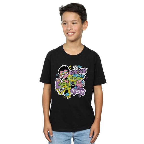 DC Comics Pojkar Teen Titans Go Knock Knock T-shirt