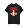 Miniatyrbilde 1 av 3: David Bowie Womens/Ladies Ziggy Stardust Boyfriend Fit Cotton Boyfriend T-Shirt