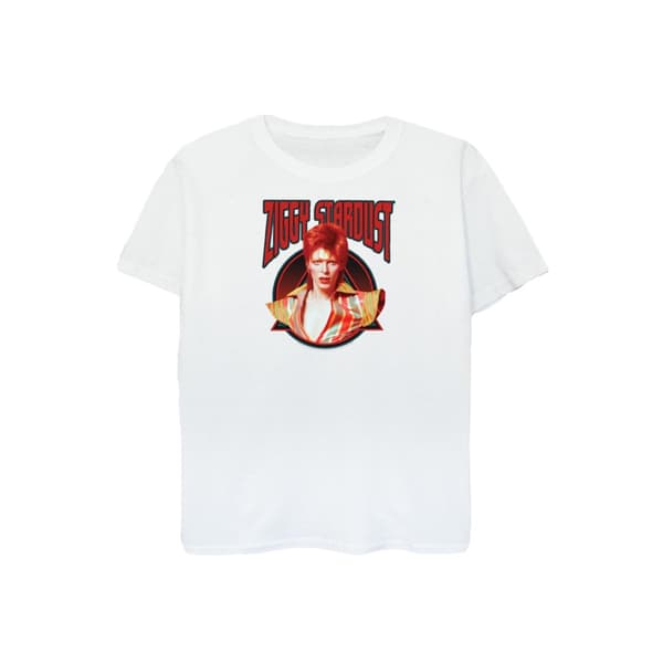 David Bowie Womens/Ladies Ziggy Stardust Boyfriend Fit Cotton Boyfriend T-Shirt