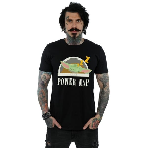 Star Wars Mens The Mandalorian Power Nap T-shirt för barn