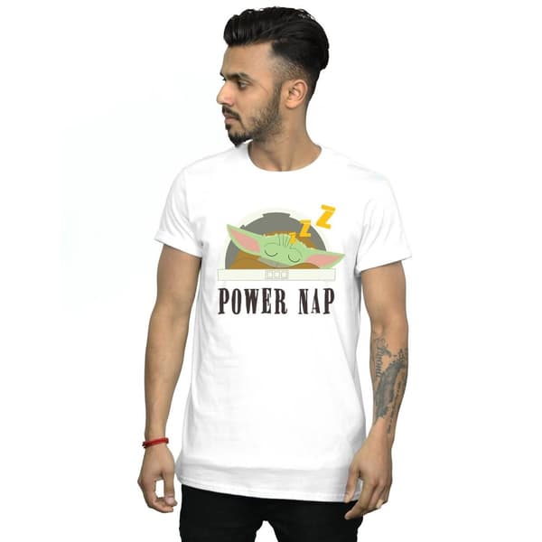 Star Wars Mens The Mandalorian Power Nap T-shirt för barn
