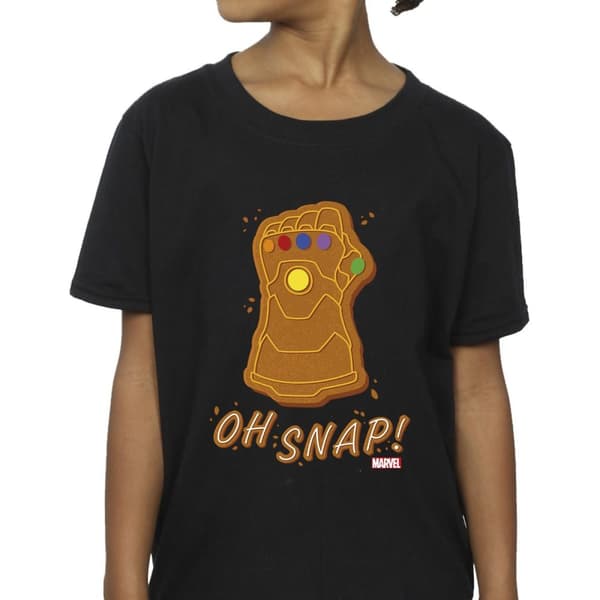 Marvel Girls Thanos Oh Snap Cotton T-Shirt