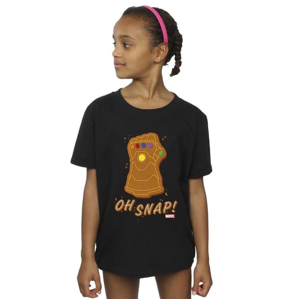 Marvel Girls Thanos Oh Snap Cotton T-Shirt